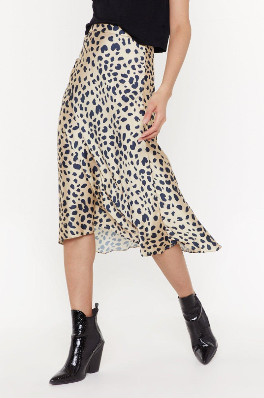 Nasty Gal leopard print skirt