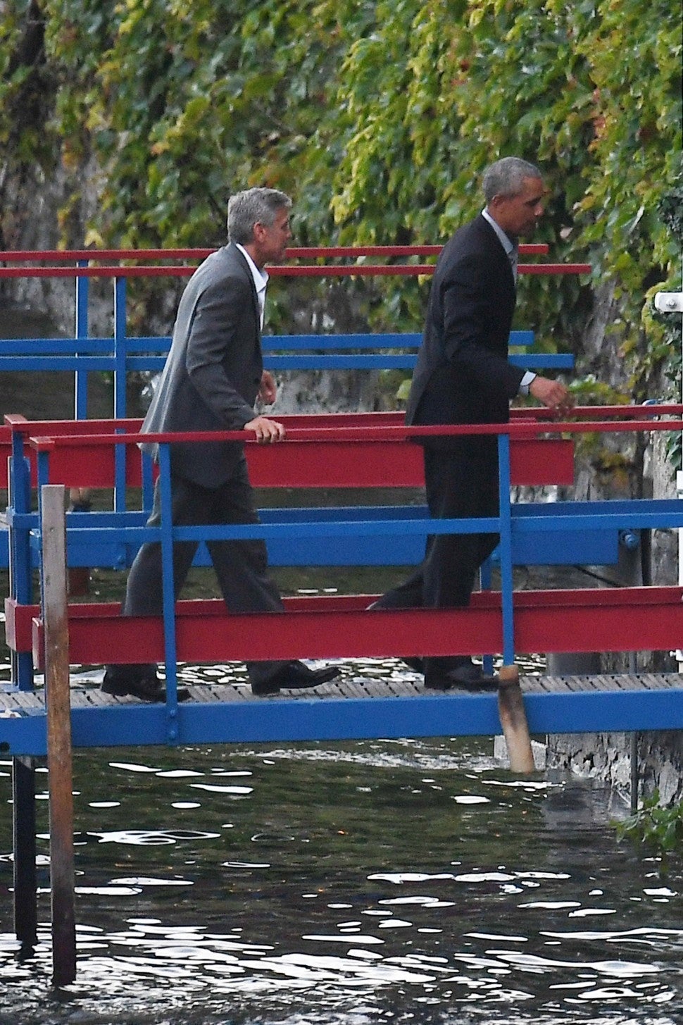 George Clooney and Barack Obama