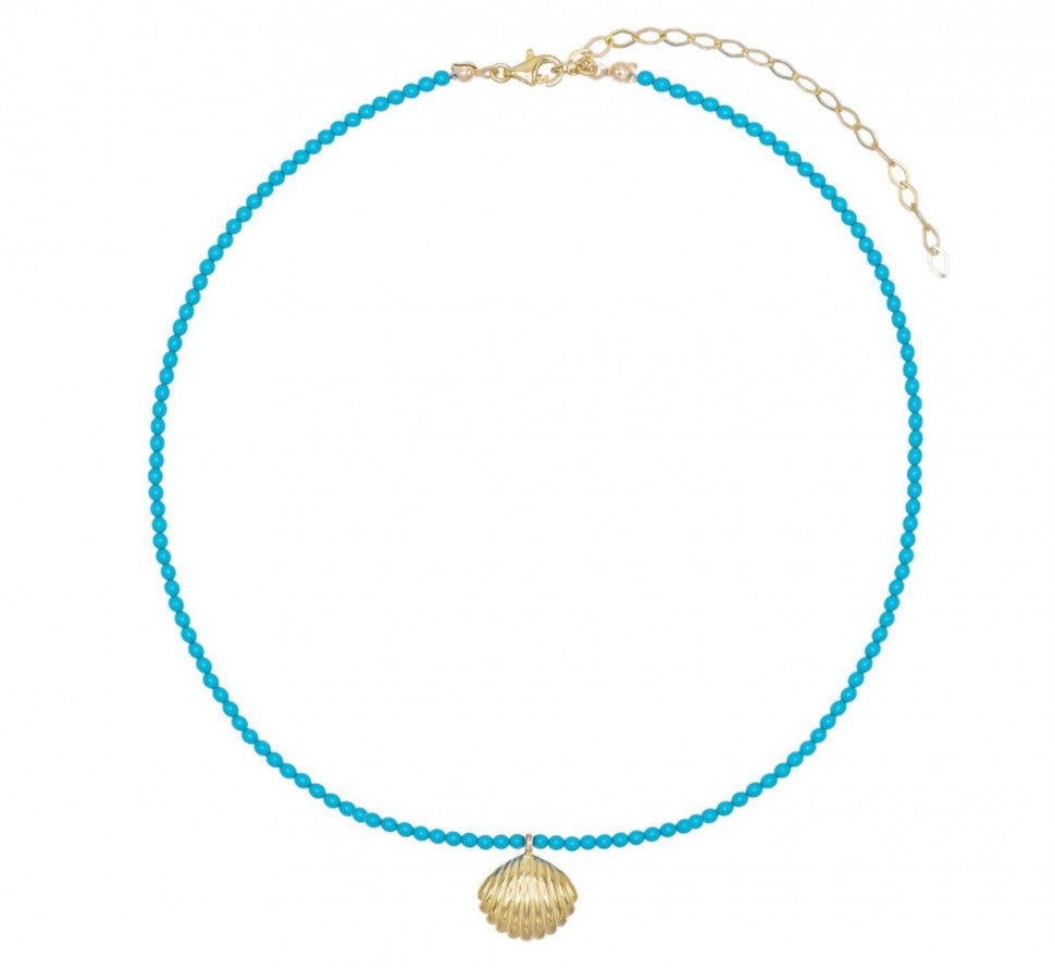 Adina's Jewels turquoise shell choker