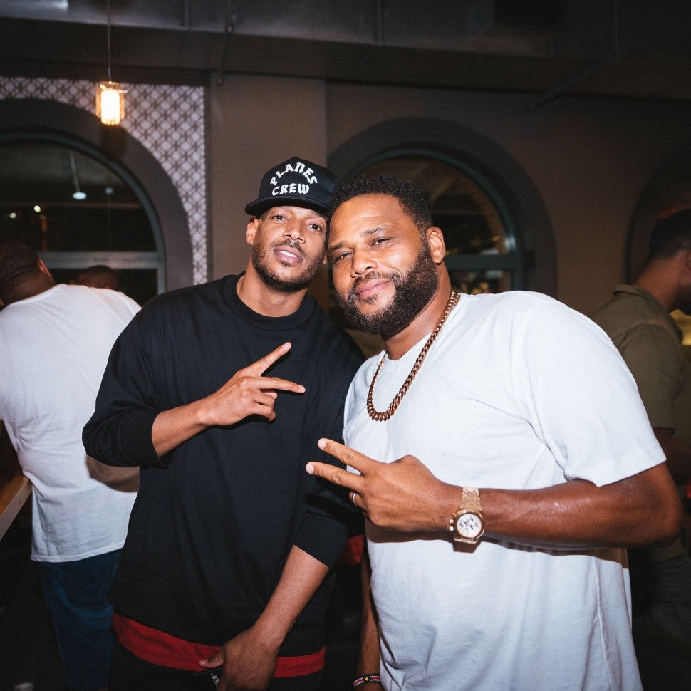 Marlon Wayans and Anthony Anderson at essence fest