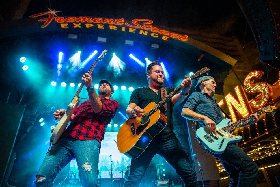 Eli Young Band took over Fremont Street Experience in downtown Las Vegas