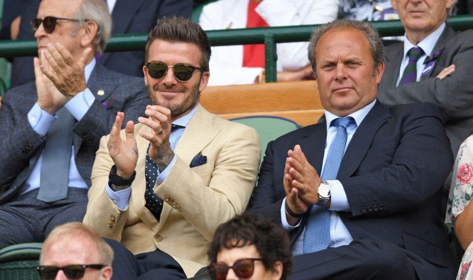 David Beckham at Wimbledon