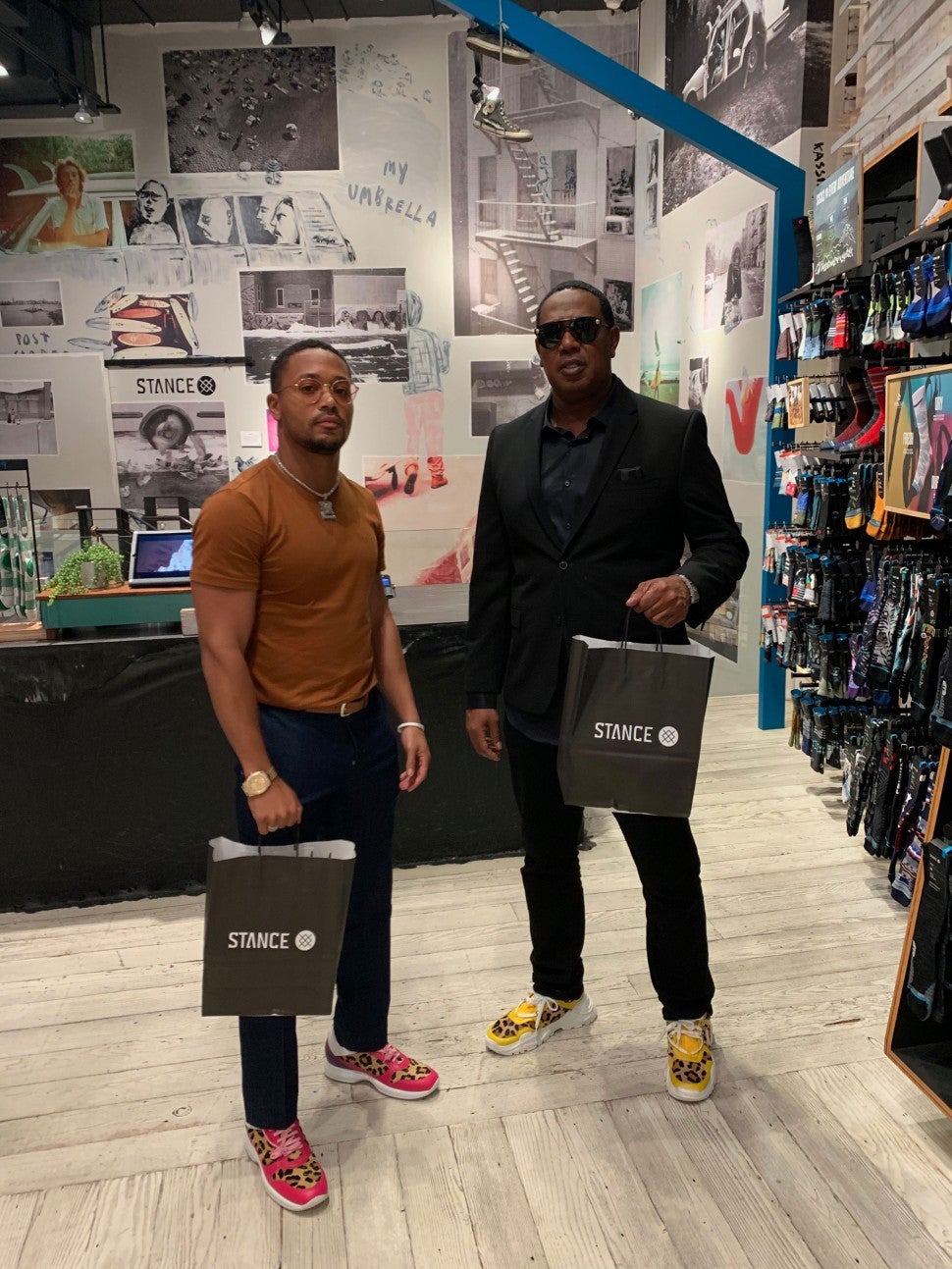 Master P and Lil Romeo shop in nyc