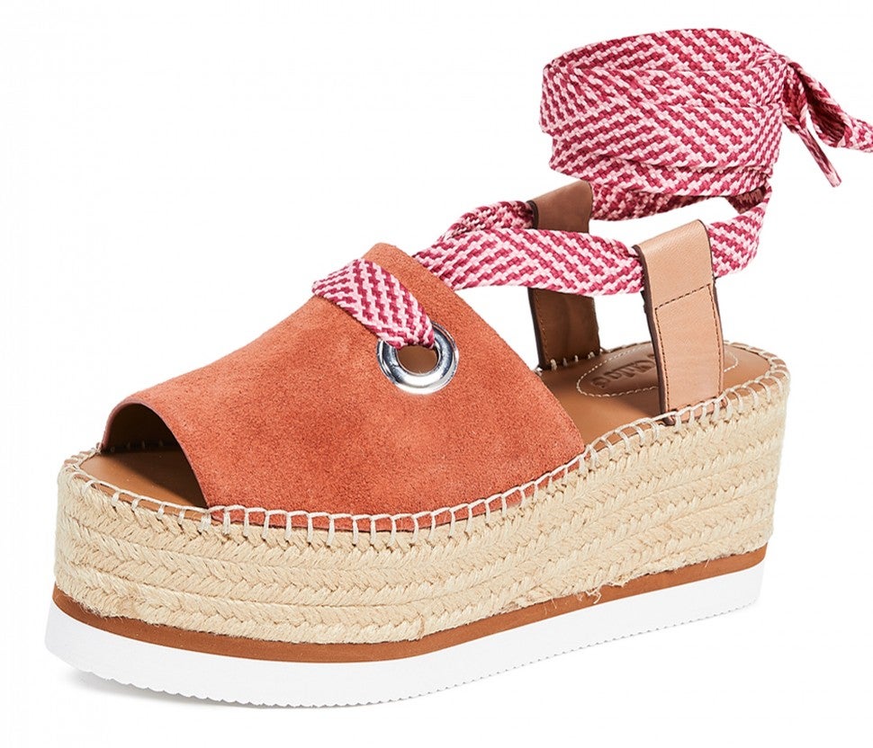 See By Chloe Glyn Amber Lace Up Espadrilles