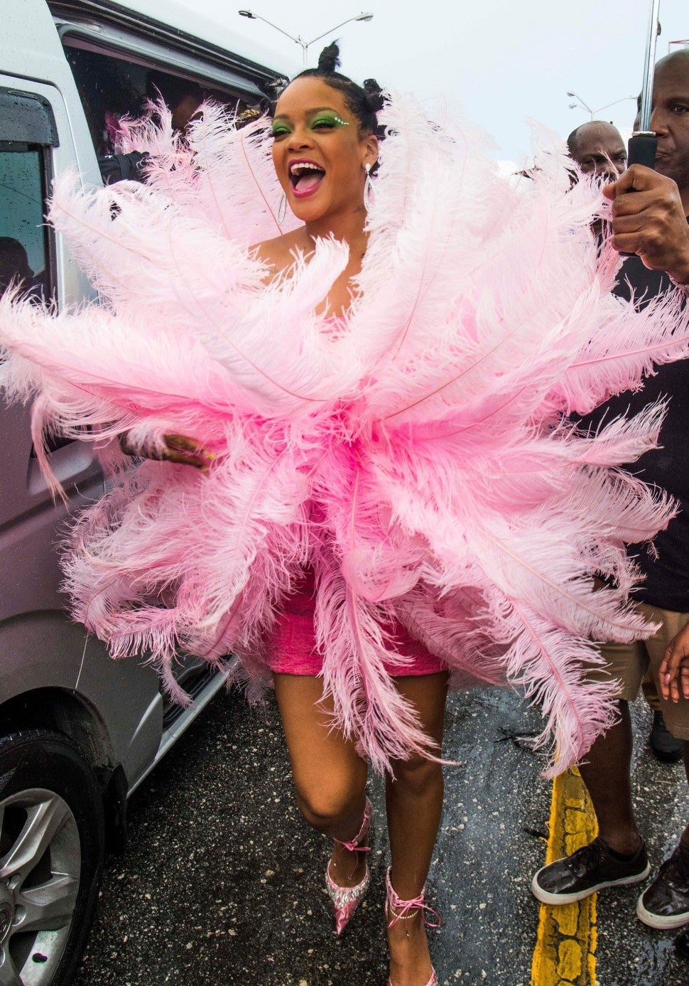 Rihanna at Barbados Kadooment day Parade 