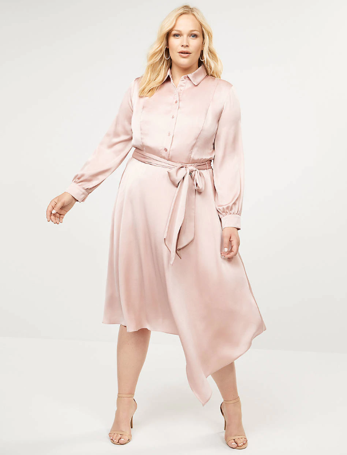 Lane Bryant Asymmetrical Midi Dress