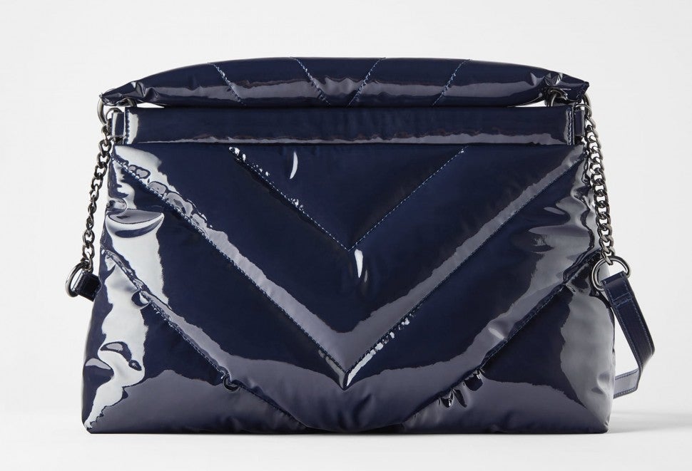 Zara Quilted Maxi Crossbody Bag