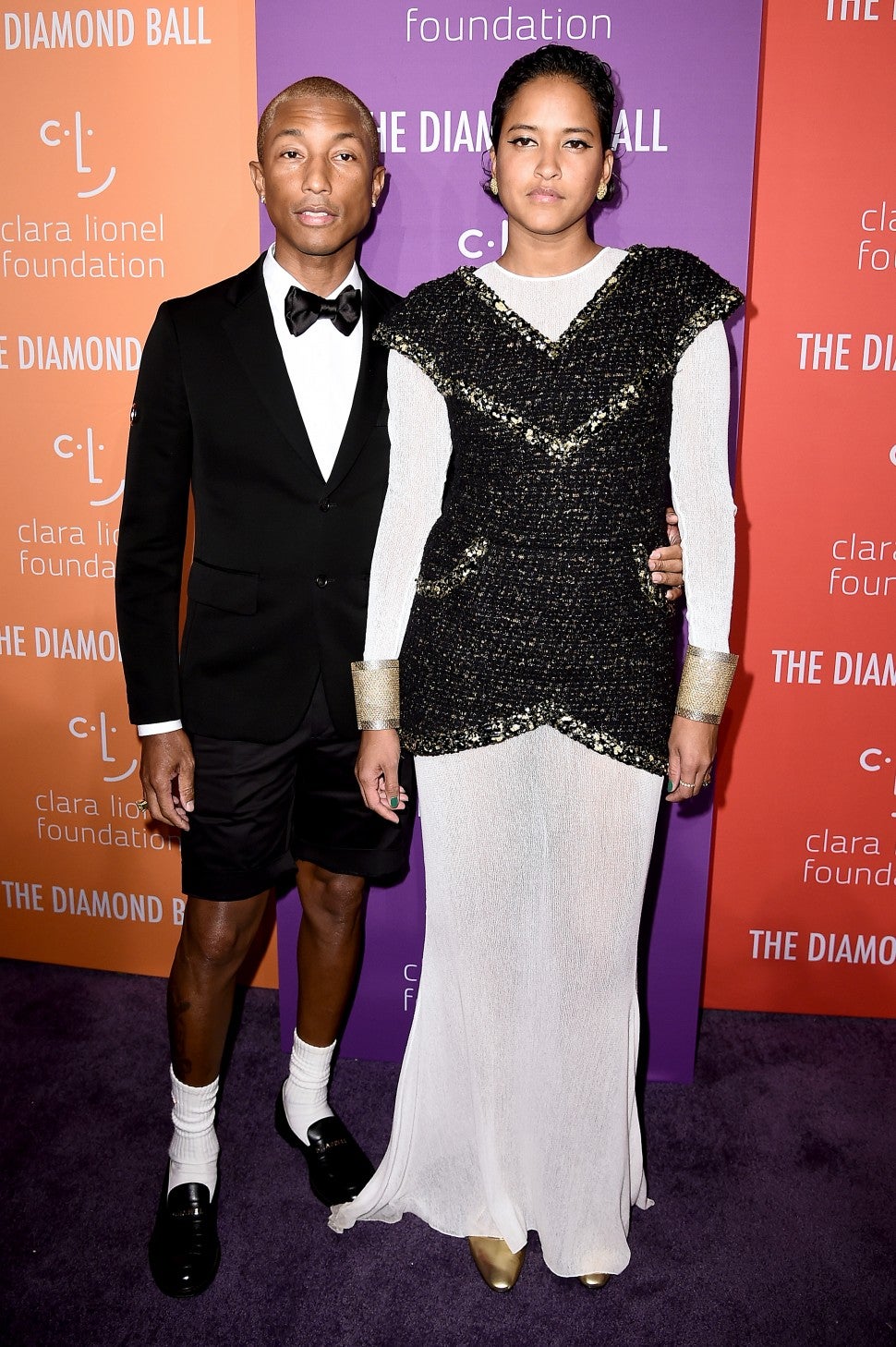 Pharrell Williams and Helen Lasichanh 2019 Diamond Ball