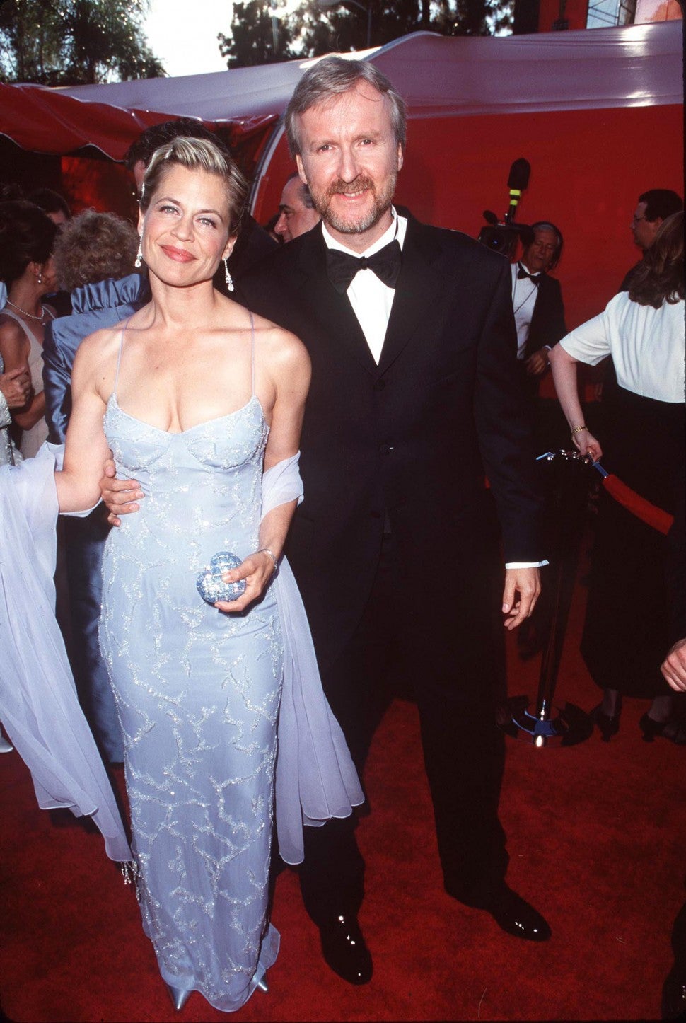 Linda Hamilton and James Cameron