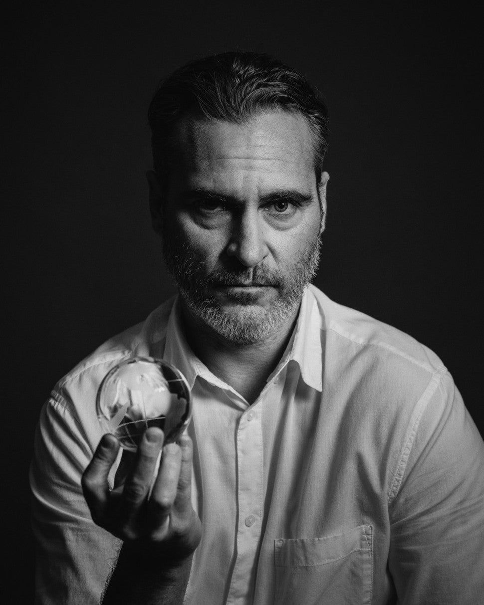 joaquin phoenix with world in our hands campaign