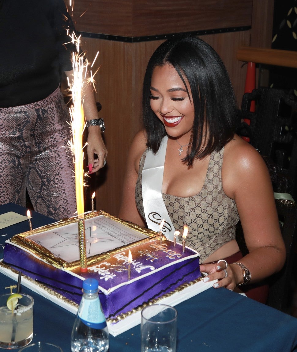Jordyn Woods celebrates her 22nd birthday at Tao