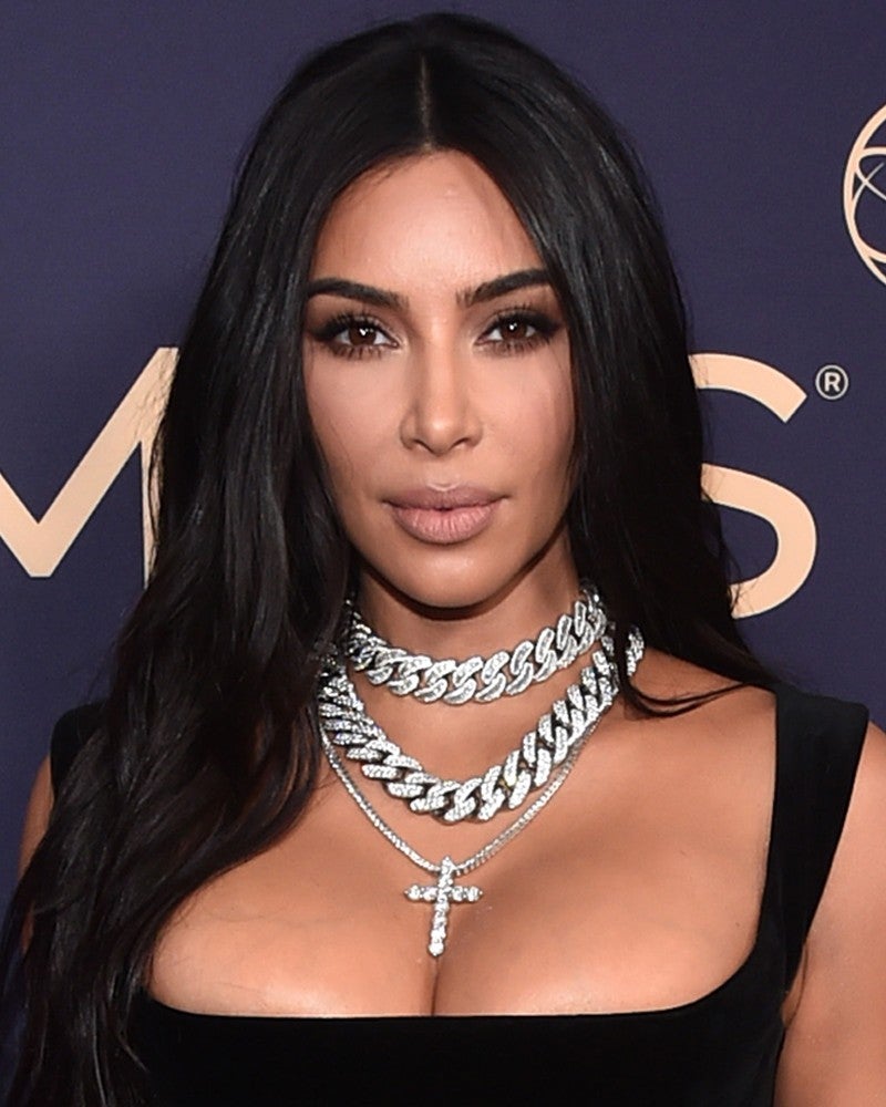 Kim Kardashian Emmys 2019 beauty