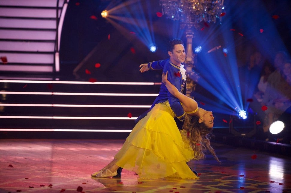Ally Brooke and Sasha Farber on DWTS