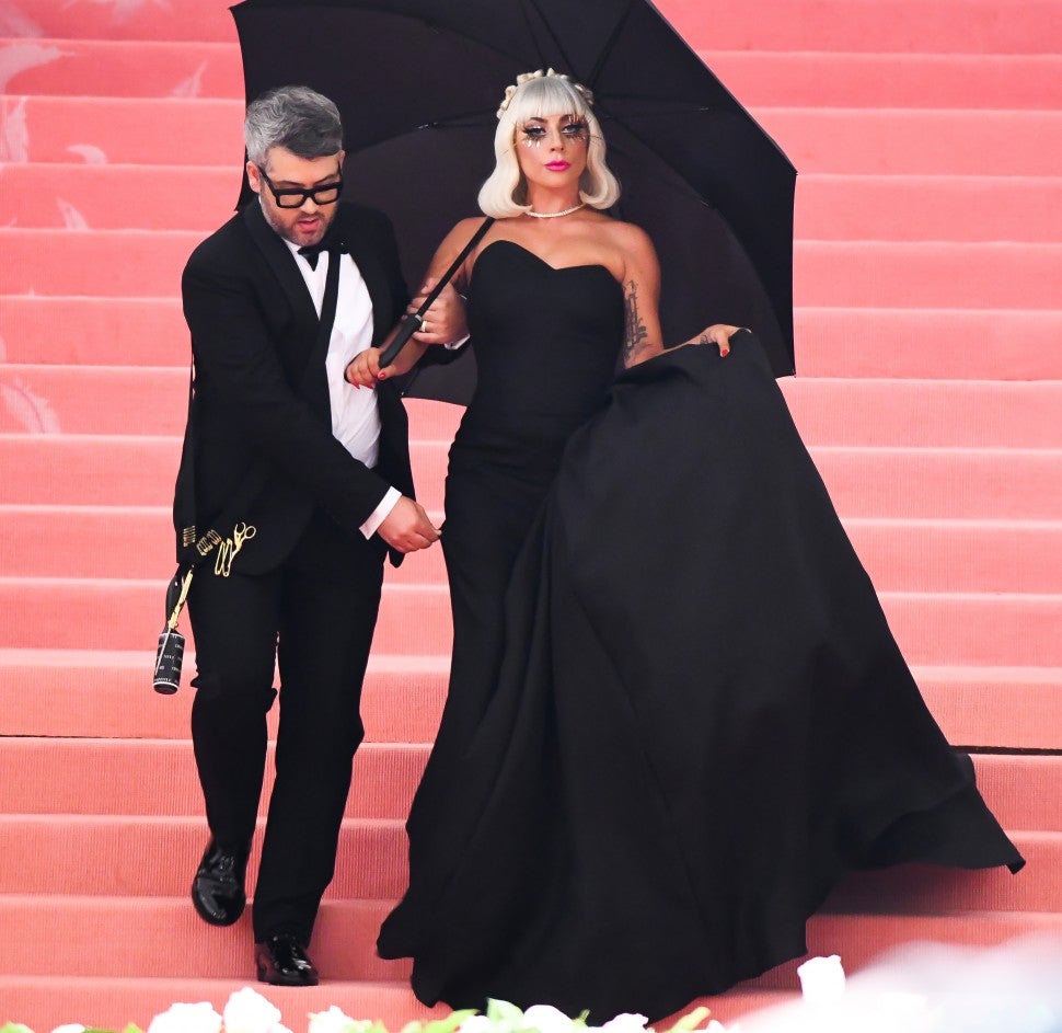 Lady Gaga and Brandon Maxwell at 2019 Met Gala