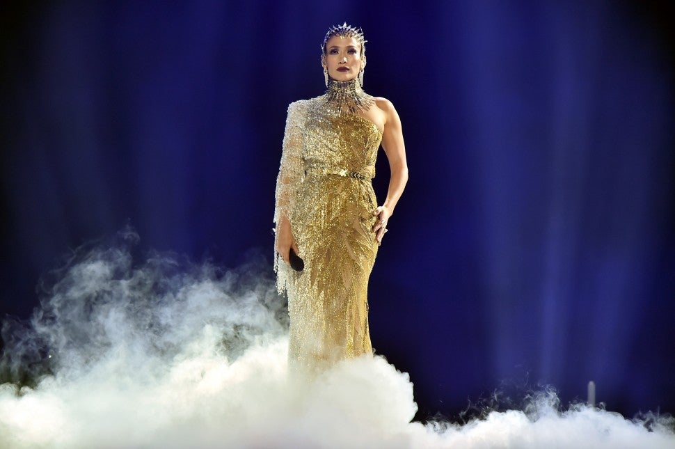 Jennifer Lopez at Maluma Concert