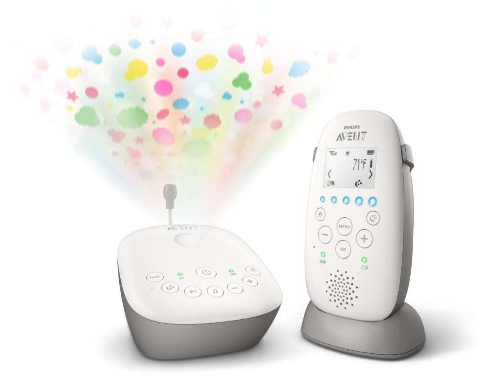 Philips AVENT Dect Audio Baby Monitor with Starry Night Projector