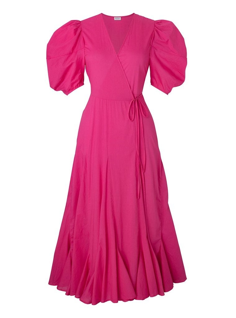 Rhode Fiona Dress in Hot Pink