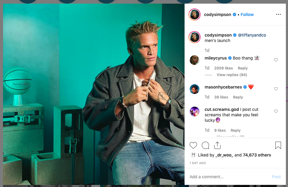 Cody Simpson instagram