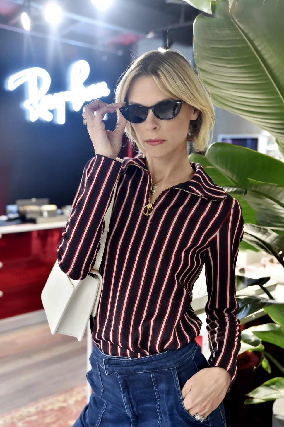 jaime king at rayban store in venice