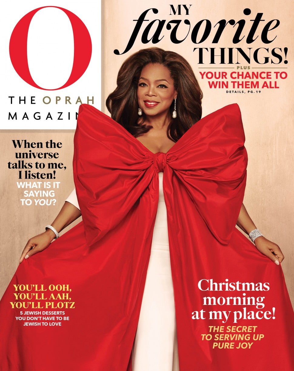 O, The Oprah Magazine December 2019 cover