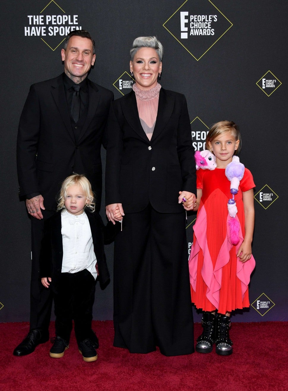 Pink, Carey Hart and their kids