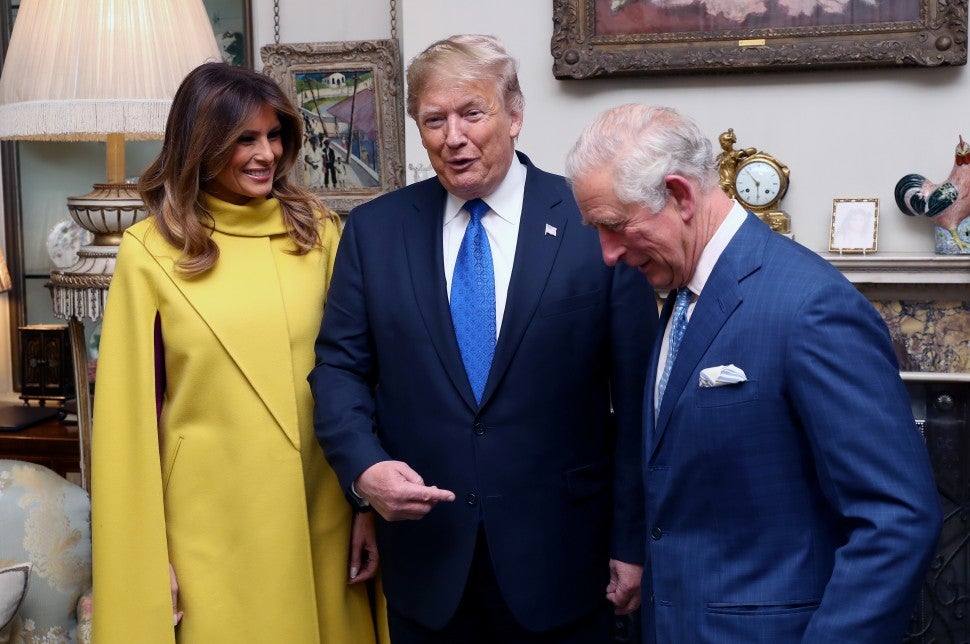 Prince Charles with Donald Trump and Melania