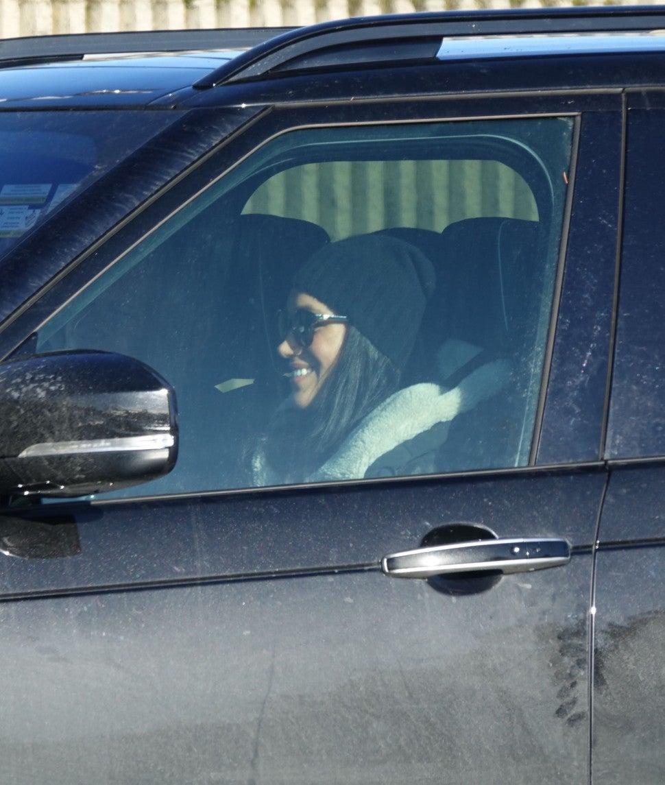 Meghan Markle Airport Driving