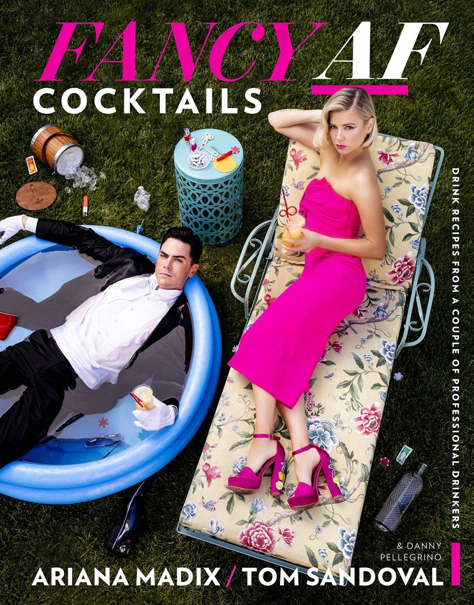 Tom Sandoval and Ariana Madix's book, 'Fancy AF Cocktails.'