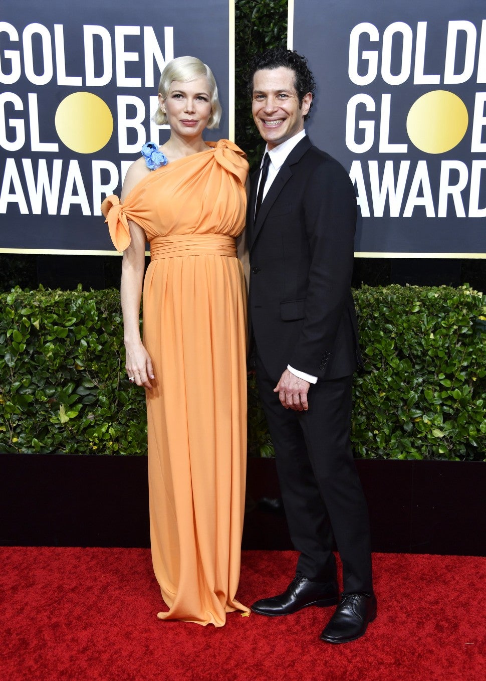 Michelle Williams and Thomas Kail at 2020 Golden Globes