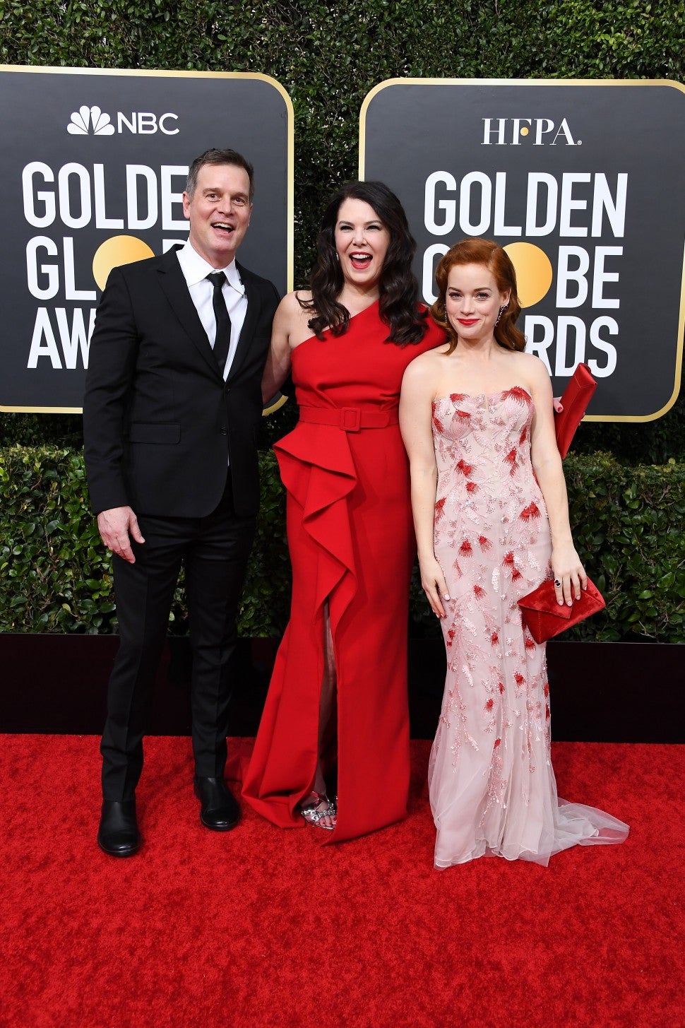 Peter Krause, Lauren Graham and Jane Levy at the 2020 golden globes