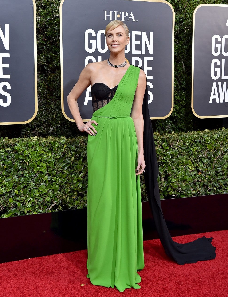 Charlize Theron at the 77th Annual Golden Globe Awards