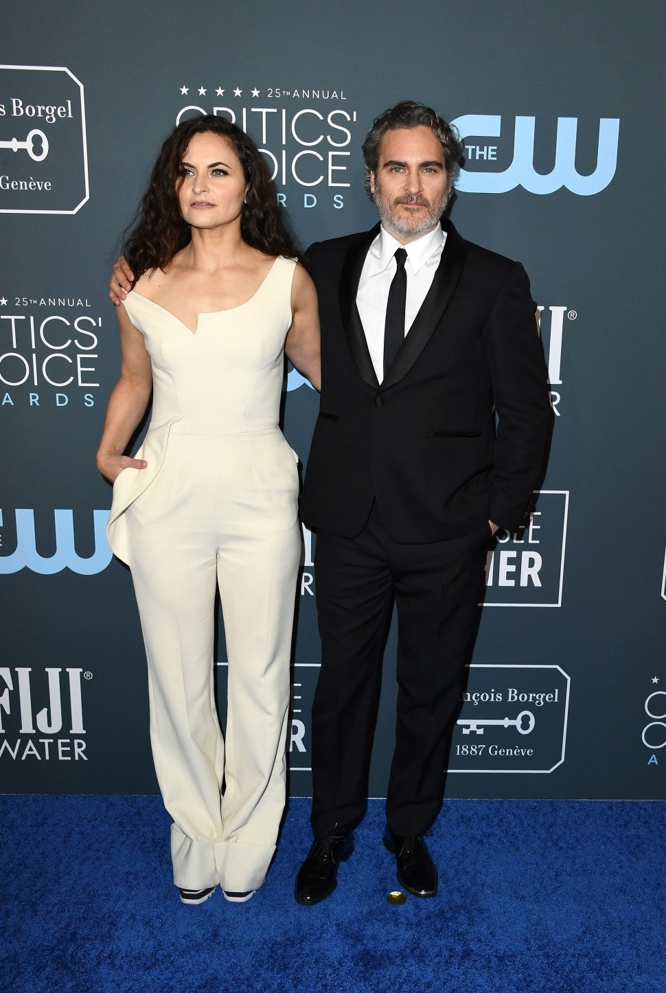 Joaquin Phoenix and Rain Phoenix at 2020 Critics' Choice Awards