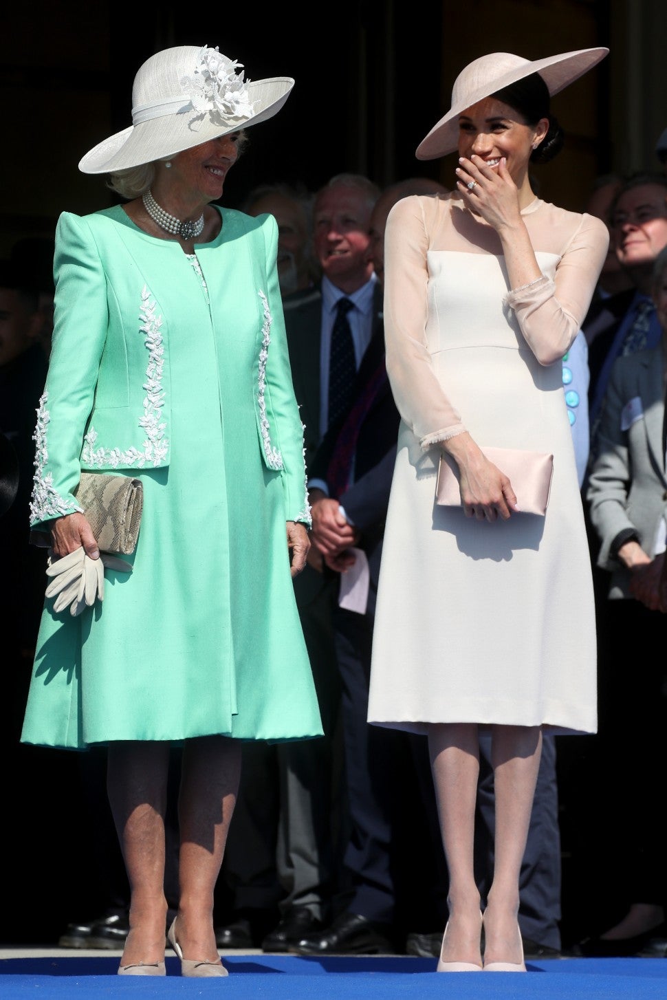 Camilla, Duchess of Cornwall and Meghan, Duchess of Sussex at The Prince of Wales' 70th Birthday Patronage Celebration 