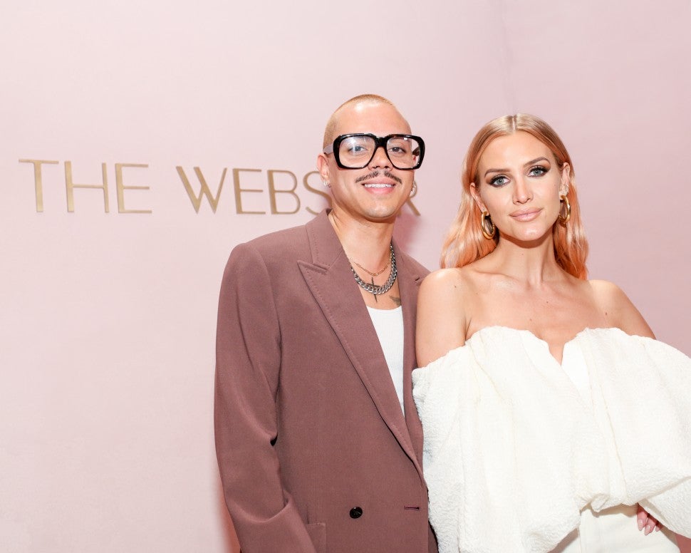 Ashlee Simpson and Evan Ross at the webster