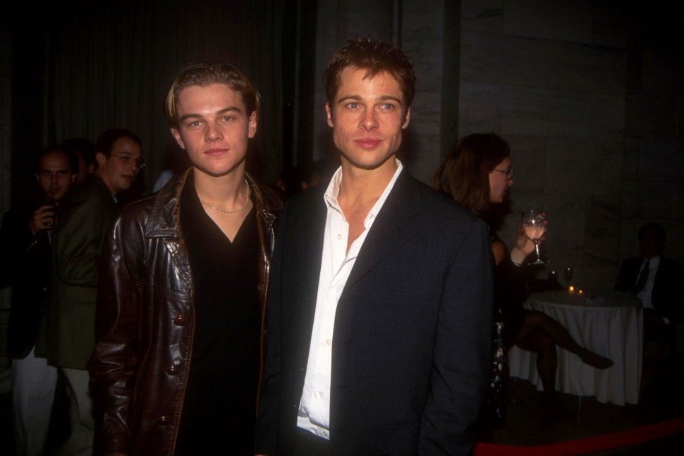 Leonardo DiCaprio and Brad Pitt at an event on September 15, 1995. 
