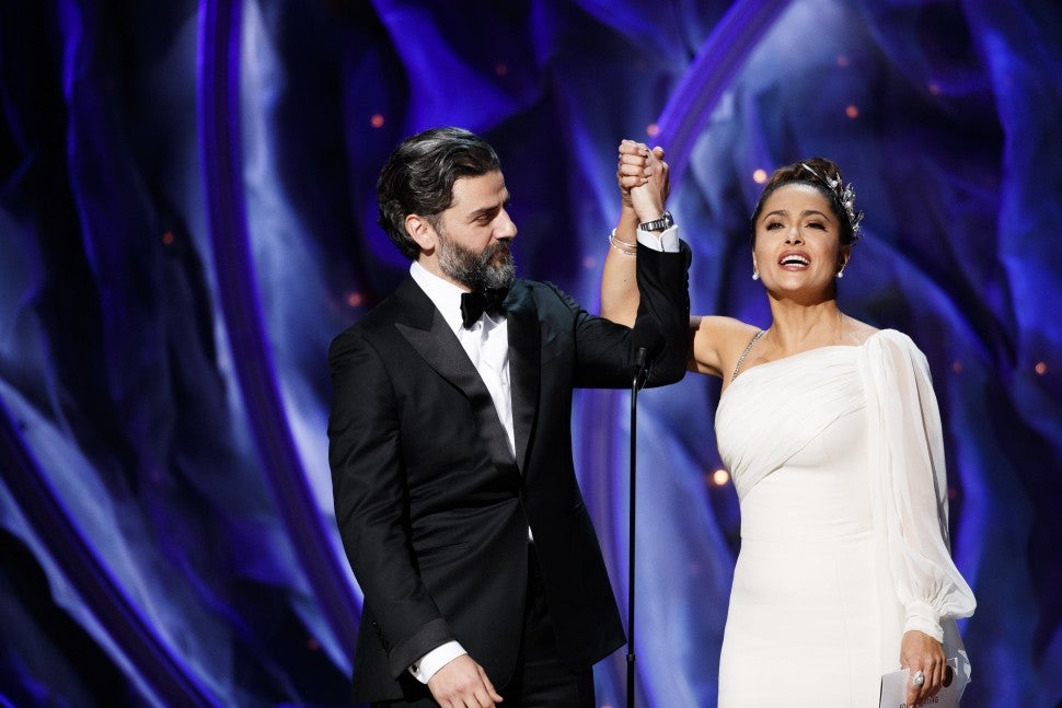 Oscar Isaac, Salma Hayek, 2020 Oscars