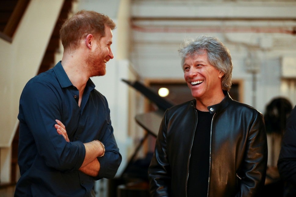 Prince Harry and Jon Bon Jovi