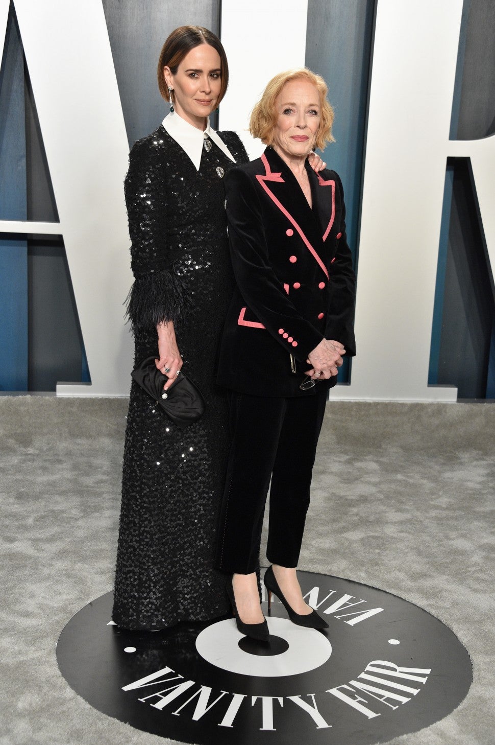 Sarah Paulson and Holland Taylor at the 2020 Vanity Fair Oscar Party
