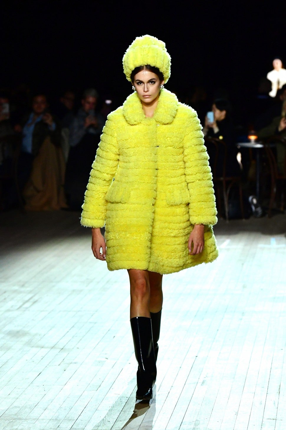 Kaia Gerber walking in Marc Jacobs F/W 2020 fashion show