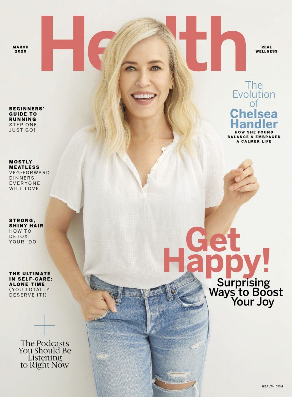 Chelsea Handler covers Health magazine
