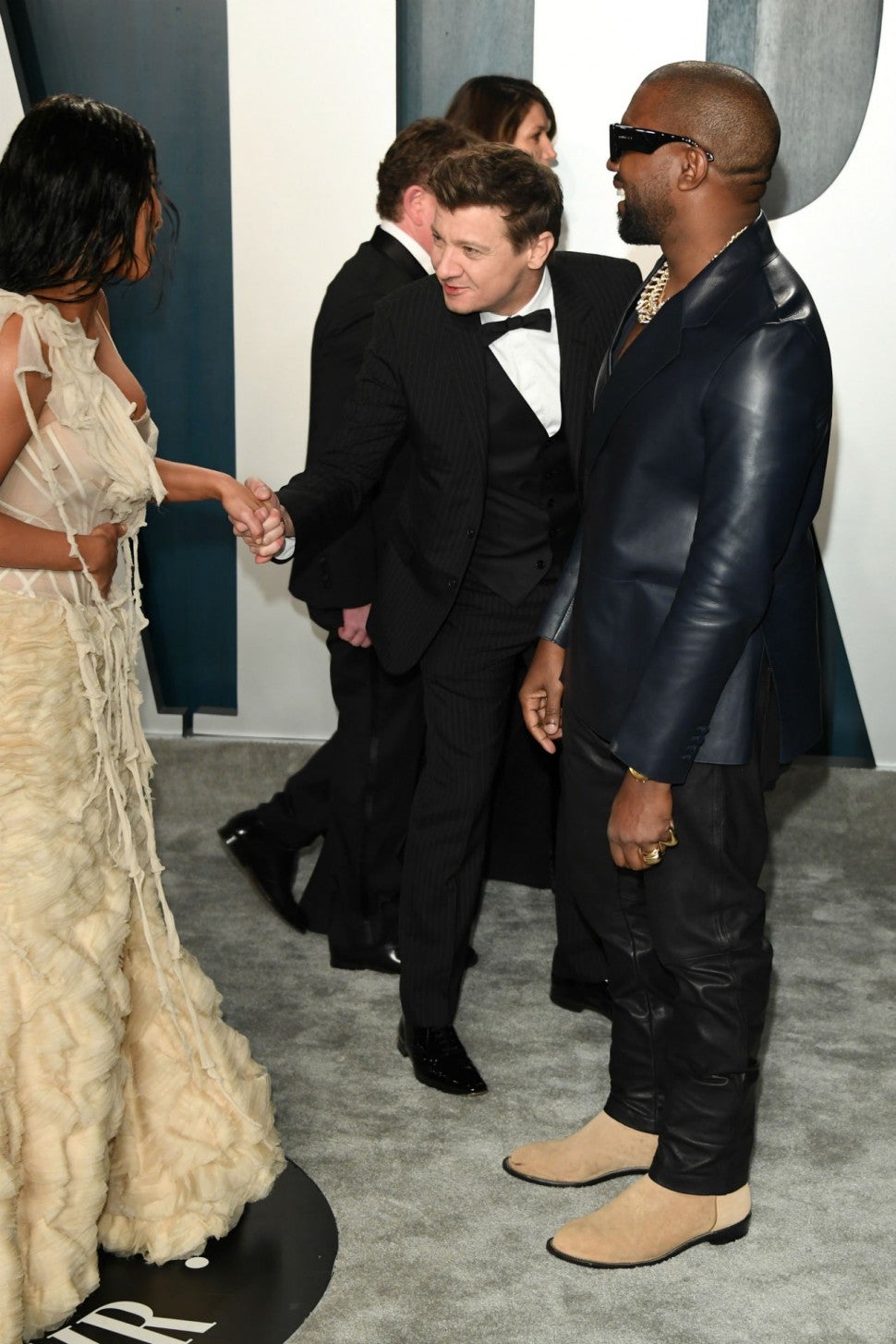Kim Kardashian, Kanye West, Jeremy Renner