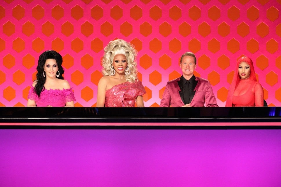 Nicki Minaj joins the judges' table for the season 12 premiere of 'RuPaul's Drag Race.'