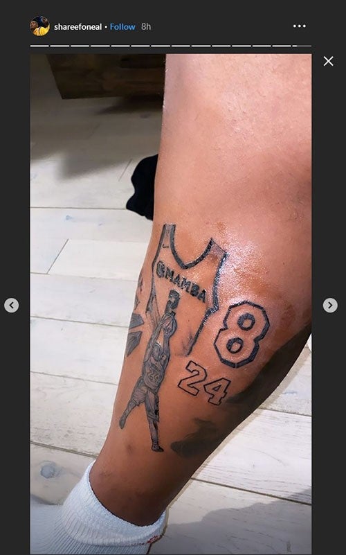 Shareef O'Neal's tattoos dedicated to Kobe and Gianna Bryant