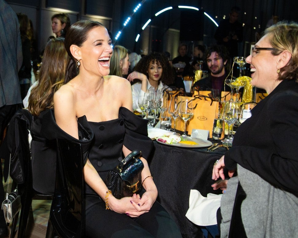 katie holmes at whitney art party