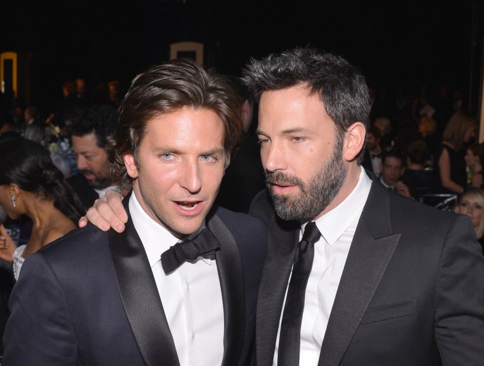 Bradley Cooper and Ben Affleck attend the 19th Annual Screen Actors Guild Awards at The Shrine Auditorium on January 27, 2013 in Los Angeles, California.