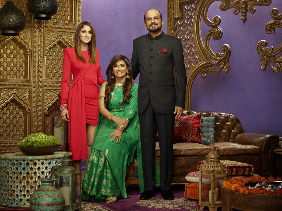 Anisha Ramikrishna and her parents.
