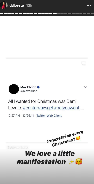 Max Ehrich's tweet