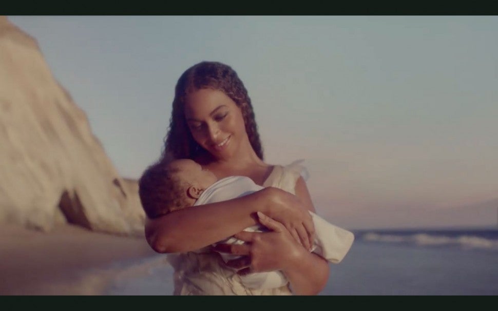 Beyonce and baby in 'Black Is King'