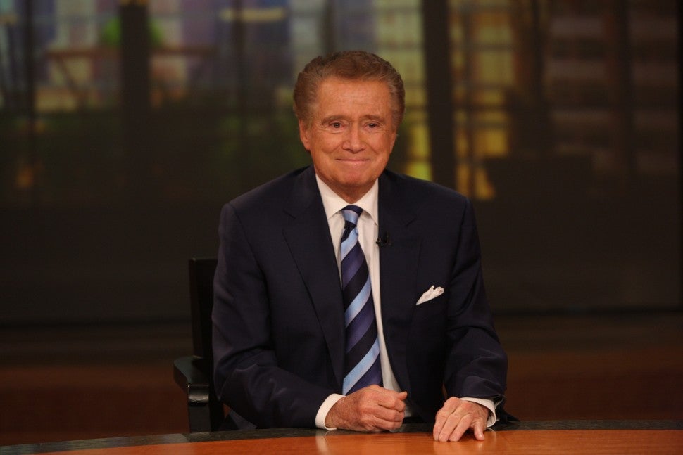 Regis Philbin press conference on his departure from "Live with Regis and Kelly"