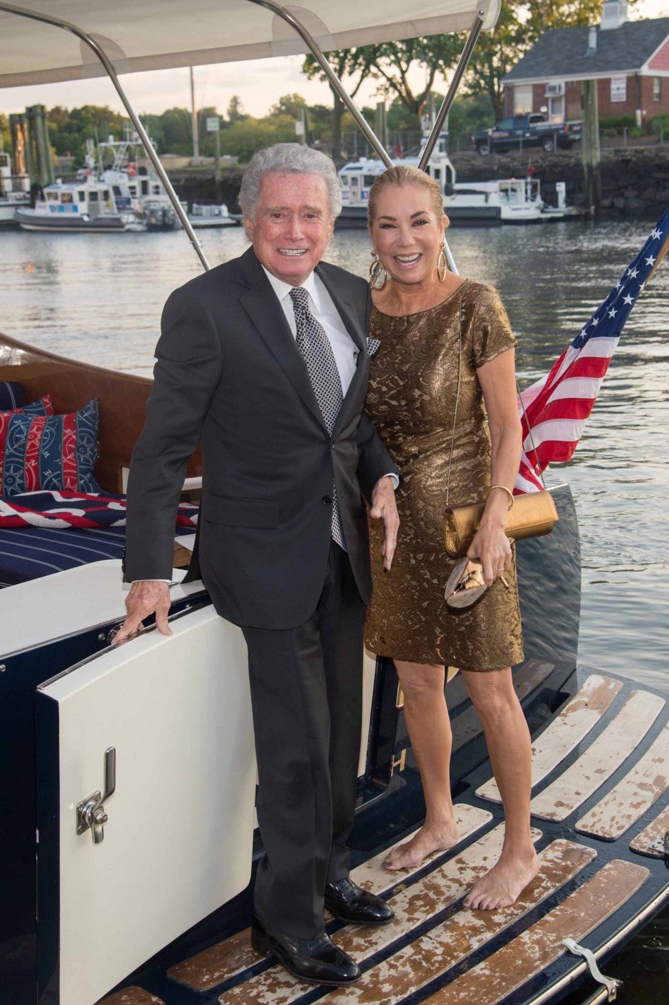 egis Philbin (L) and Kathie Lee Gifford attend the Greenwich International Film Festival's Changemaker Gala at L'Escale Restaurant on June 6, 2015 in Greenwich, Connecticut. 